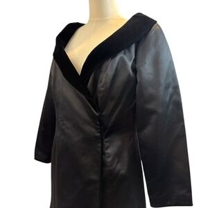 Fiandaca Evening Dress Coat Silk Velvet Vintage Opera Theater Long Rare‎ EUC